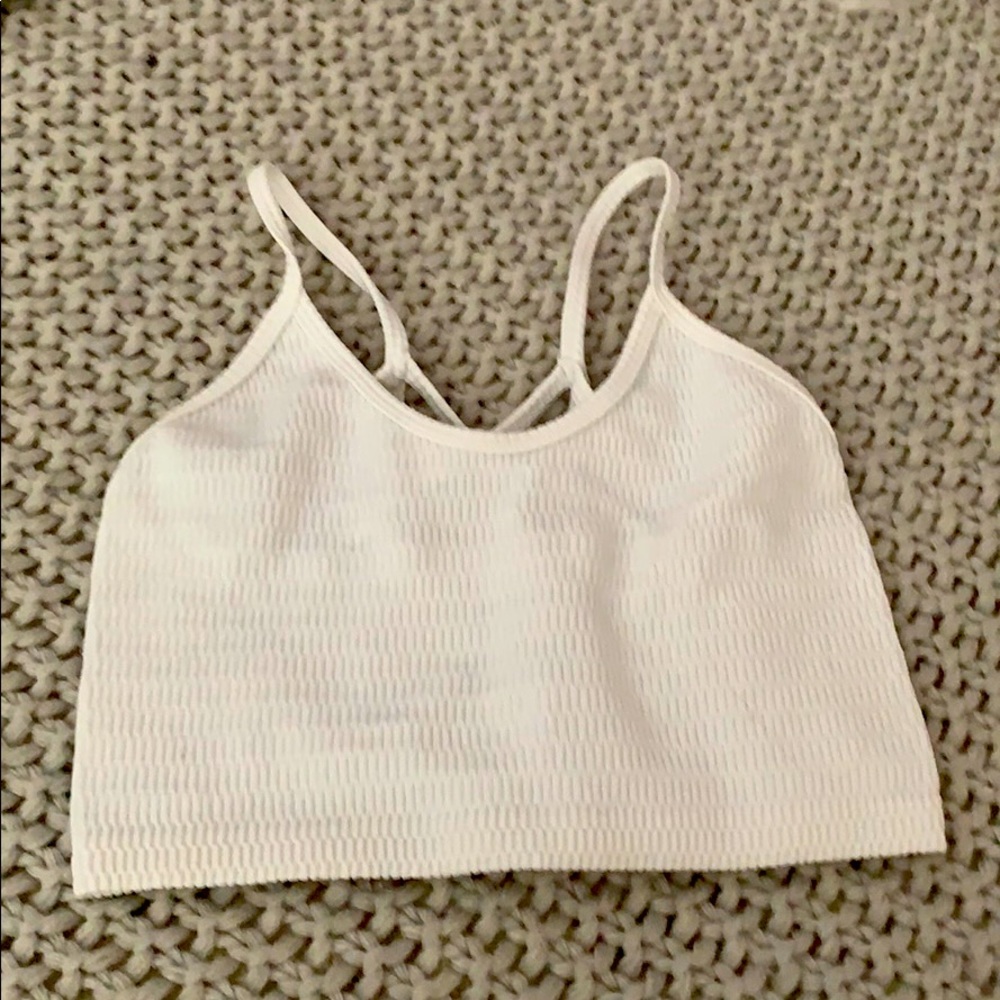 White crop top